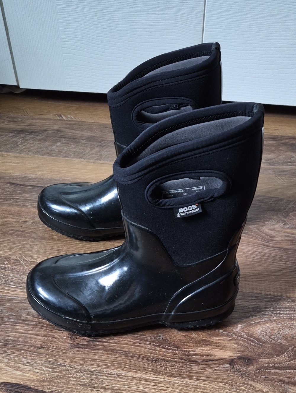 BOGS Classic Mid Handle Waterproof Insulated Winter Rain Muck Boots Black 6